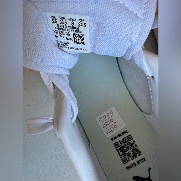 NWT Puma Club 5V5 Sneaker White-Rosebay-Puma Gold - Picture 7 of 11